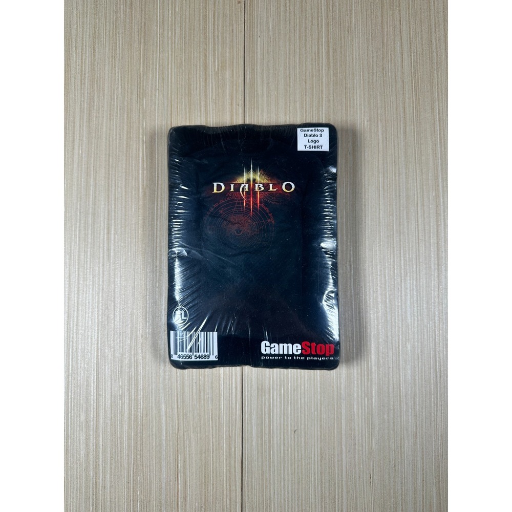 GameStop Diablo III Logo T-Shirt Men XL Black Exclusive Blizzard Collectible Tee